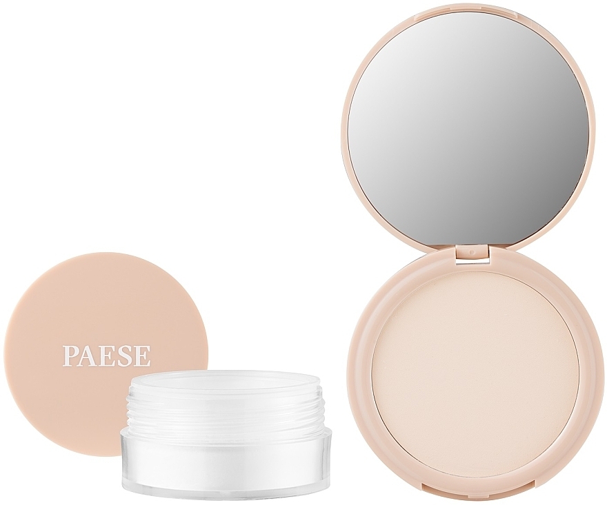 Zestaw - Paese Puff Cloud Set (pressed/powder/9.5g + loose/powder/5.3g) — Zdjęcie N3