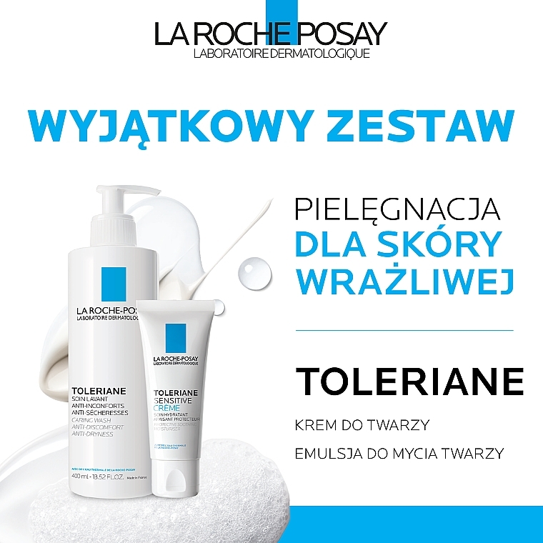 Zestaw do pielęgnacji twarzy - La Roche-Posay Toleriane (cr/gel/400ml + cr/40ml) — Zdjęcie N4