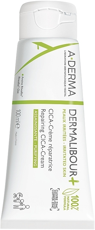 Regenerujący krem do twarzy, ciała i błon śluzowych dla niemowląt, dzieci i dorosłych - A-Derma Dermalibour + Repairing CICA-Cream