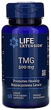 Suplement diety wspierający odpowiedni poziom homocysteiny - Life Extension TMG 500 mg — Zdjęcie N1