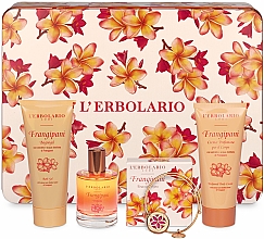 L’Erbolario Frangipani - Zestaw (perfume 50 ml + sh/gel 100 ml + b/cr 100 ml + acess 1 pcs) — Zdjęcie N2