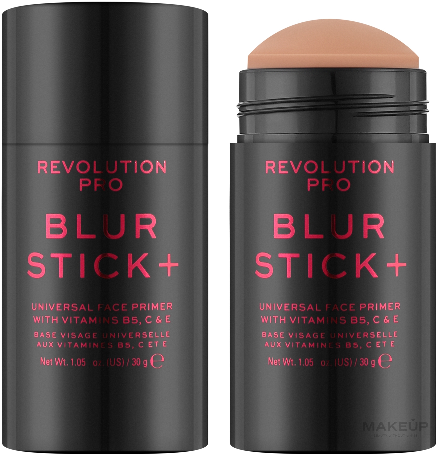 Podkład w sztyfcie do twarzy - Revolution Pro Blur Stick + Universal Face Primer — Zdjęcie 30 g