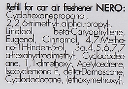 Wkład do dyfuzora zapachów w samochodzie Czarny - Millefiori Milano Icon Refill Nero — Zdjęcie N2