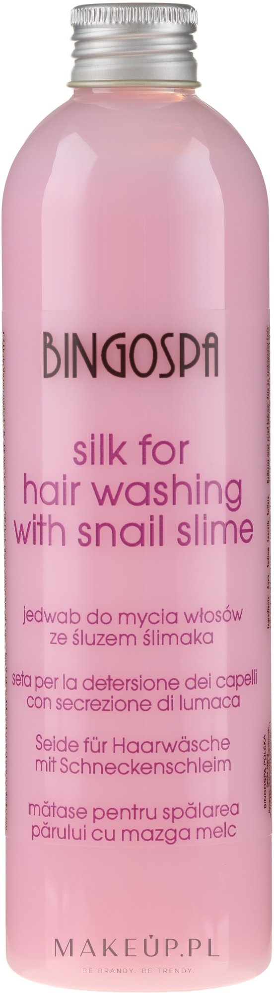 Jedwab do mycia włosów ze śluzem ślimaka - BingoSpa Silk For Hair Washing With Snail Slime — Zdjęcie 300 ml
