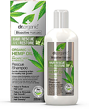 Kup Szampon do włosów z mlekiem konopnym - Dr Organic Bioactive Haircare Hemp Oil Rescue Shampoo