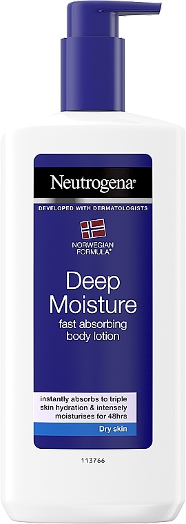 Głęboko nawilżająca emulsja do ciała do skóry suchej - Neutrogena Deep Moisture Body Lotion Dry Skin