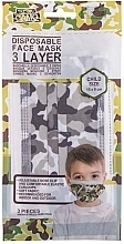 Kup Jednorazowe maseczki dla dzieci, 3 szt. - Trendy Camo Face Mask