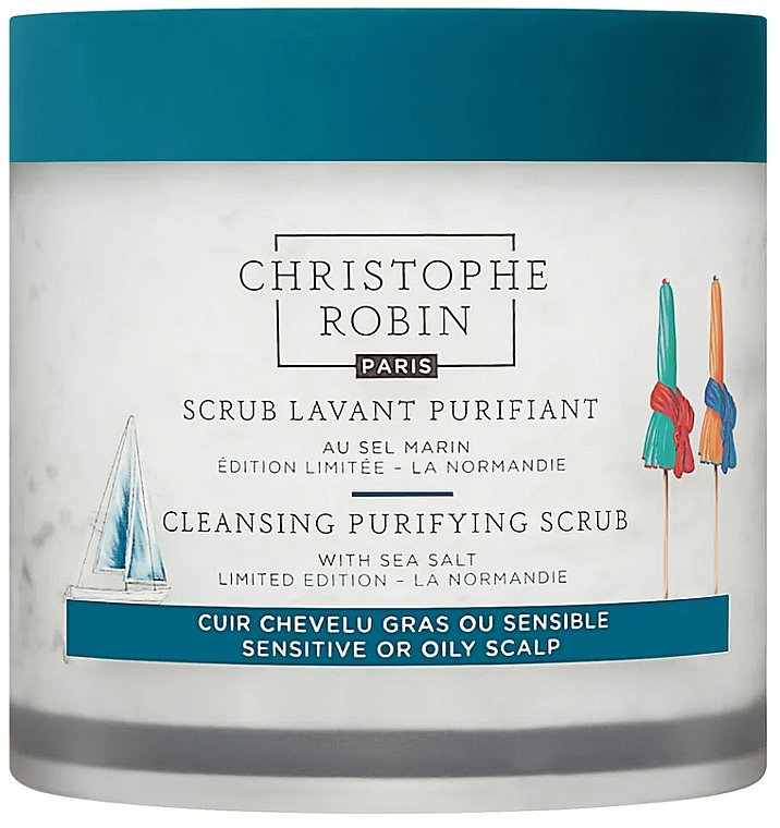 Oczyszczający peeling do skóry głowy - Christophe Robin Cleansing Purifying Scrub With Sea Salt — Zdjęcie N1