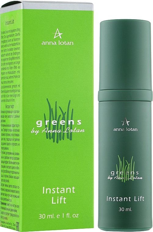 Aktywne podwójnie liftingujuące serum do twarzy - Anna Lotan Greens Instant Lift — Zdjęcie N2