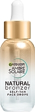 Krople samoopalające do twarzy - Garnier Ambre Solaire Natural Bronzer Self-Tan Face Drops — Zdjęcie N1