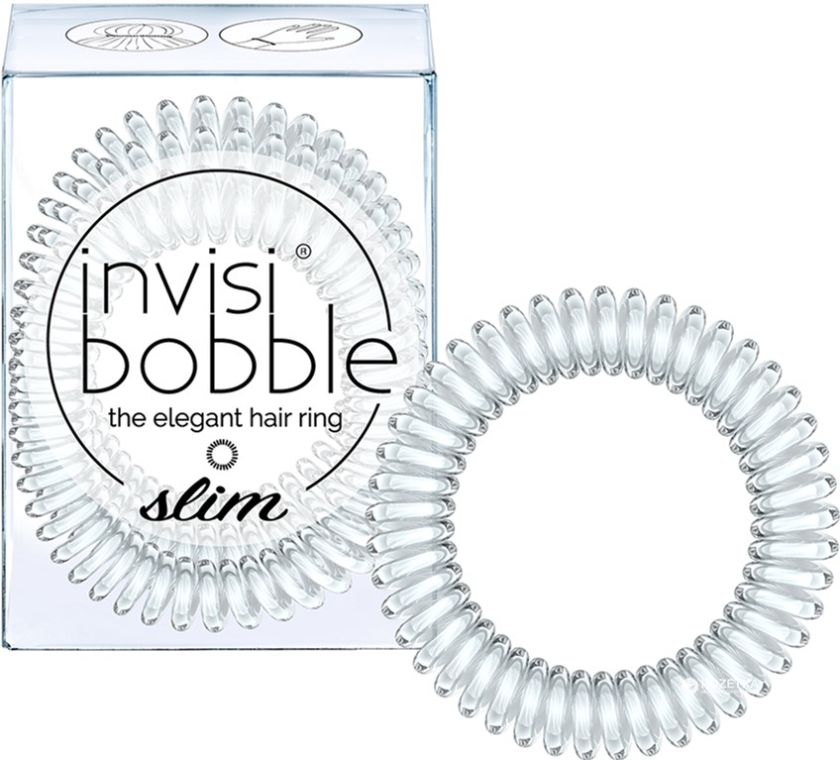 Gumka do włosów - Invisibobble Slim Crystal Clear — Zdjęcie N2