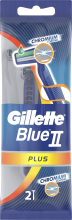 Kup Jednorazowe maszynki do golenia, 2 szt. - Gillette Blue II Plus Chromium