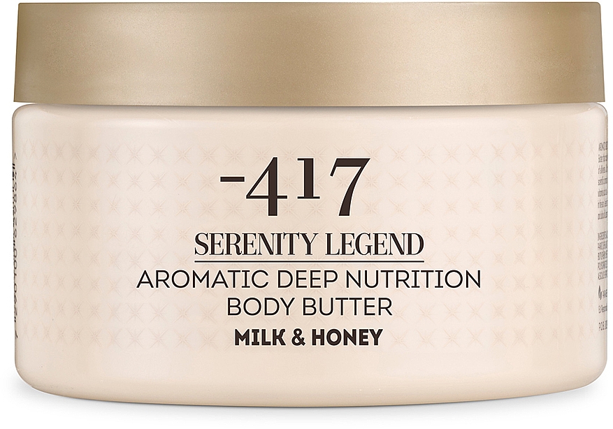 Głęboko nawilżające masło do ciała Mleko i miód - -417 Serenity Legend Aromatic Body Butter Milk & Honey — Zdjęcie N1