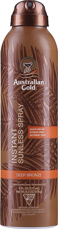 Samoopalacz w sprayu - Australian Gold Self-Tanning Spray Sunless Instant — Zdjęcie N1