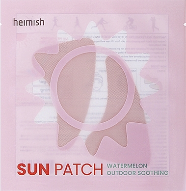 Nawilżające plastry chroniące przed szkodliwym promieniowaniem UV - Heimish Watermelon Outdoor Soothing Sun Patch  — Zdjęcie N1