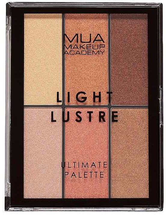 Paletka do makijażu - MUA Light Lustre Ultimate Palette Bronze, Blush, Highlight