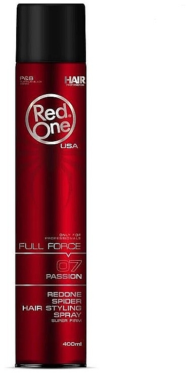 	Lakier do włosów - Red One Full Passion Spider Hair Styling Spray 07 Passion — Zdjęcie N1