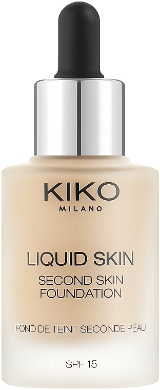 Podkład do twarzy - KIKO Milano Liquid Skin Second Skin Foundation — Zdjęcie N1