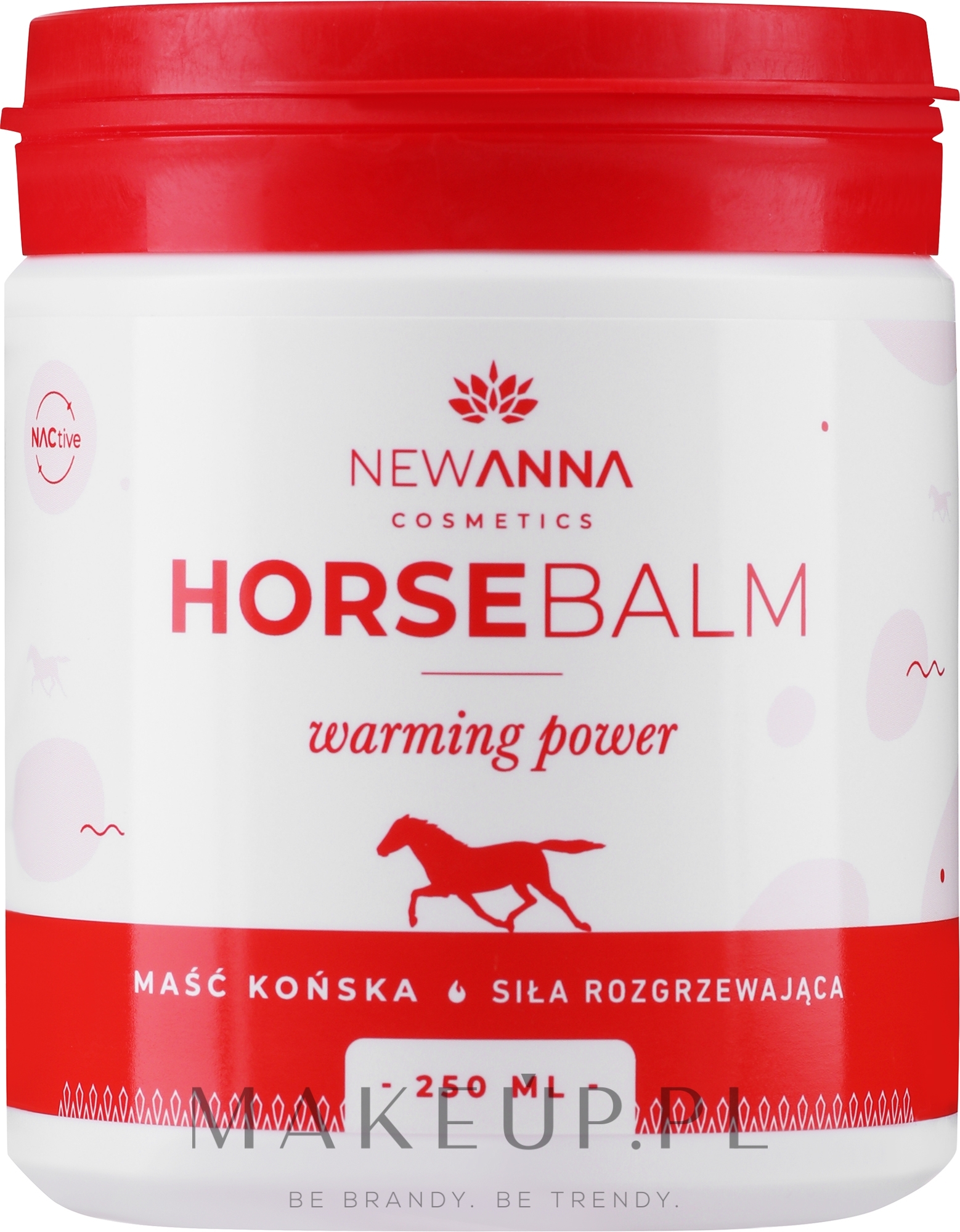 Maść końska Siła rozgrzewająca - New Anna Cosmetics Horse Balm Warming Power — Zdjęcie 250 ml