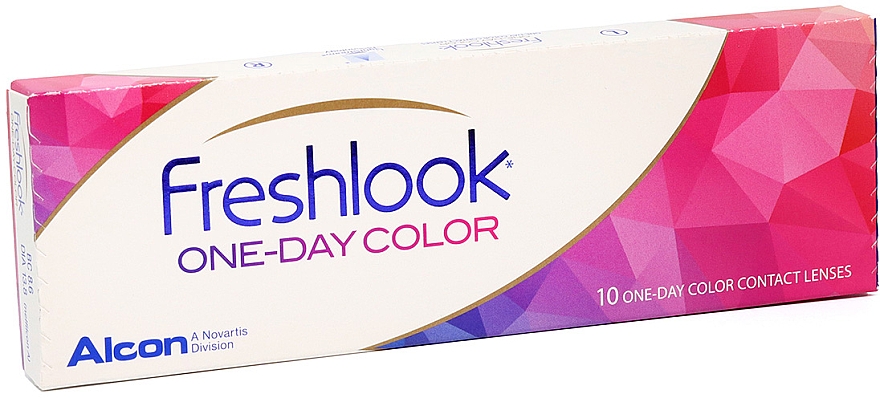 Kolorowe soczewki kontaktowe, jednodniowe, 10 szt., Green - Alcon FreshLook One-Day Color — Zdjęcie N1