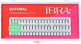 Kup Kępki sztucznych rzęs, 0,10 mm - Ibra 10 Flares Eyelash Natural