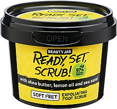 Kup Złuszczający peeling do stóp z masłem shea, olejkiem cytrynowym i piaskiem morskim - Beauty Jar Ready, Set, Scrub! Exfoliating Foot Scrub