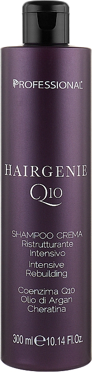 Szampon-krem do odbudowy włosów - Professional Hairgenie Q10 Shampoo Cream — Zdjęcie N1