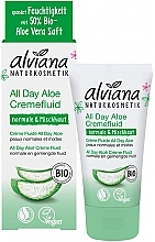 Kup Nawilżający krem do twarzy, szyi i dekoltu z aloesem - Alviana Naturkosmetik All Day Aloe Cream Fluid