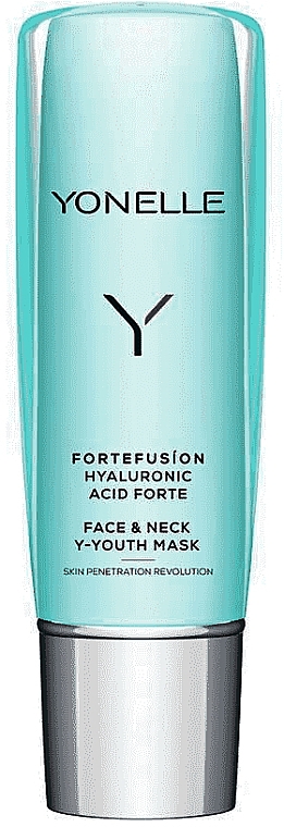 Ujędrniająca maska rozjaśniająca ​​do twarzy i szyi - Yonelle Fortefusion Hyaluronic Acid Forte Face & Neck Y-Youth Mask — Zdjęcie N1