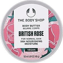 Masło do ciała - The Body Shop British Rose Body Butter 96h Nourishing Moisture — Zdjęcie N1