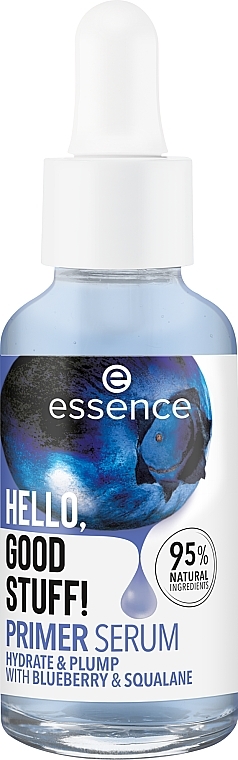 Baza-serum do twarzy - Essence Hello, Good Stuff! Primer Serum Hydrate & Plump Blueberry & Squalane — Zdjęcie N1