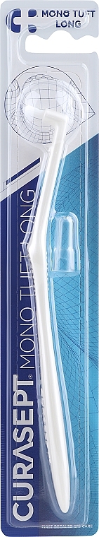 Szczoteczka jednowiązkowa, 9 mm, biała - Curaprox Curasept Mono Tuft Long Toothbrush — Zdjęcie N1