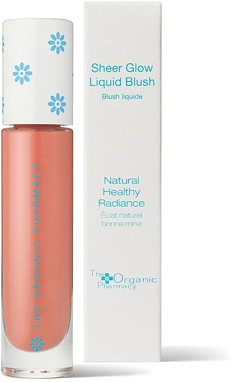 Płynny róż do policzków - The Organic Pharmacy Sheer Glow Liquid Blush — Zdjęcie N1