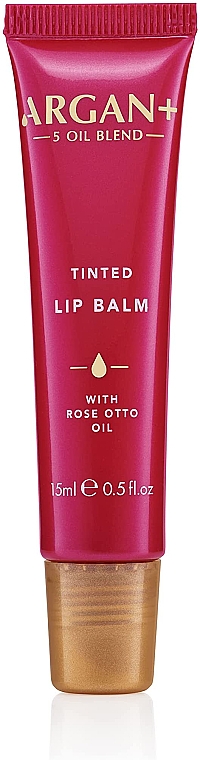 Balsam do ust z olejkiem arganowym i olejkiem różanym - Argan+ Rose Otto Oil Tinted Lip Balm — Zdjęcie N1