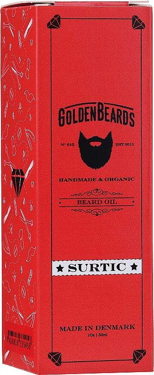 Zestaw - Golden Beards Starter Beard Kit Surtic (balm 60 ml + oil 30 ml + shmp 100 ml + cond 100 ml + brush) — Zdjęcie N5