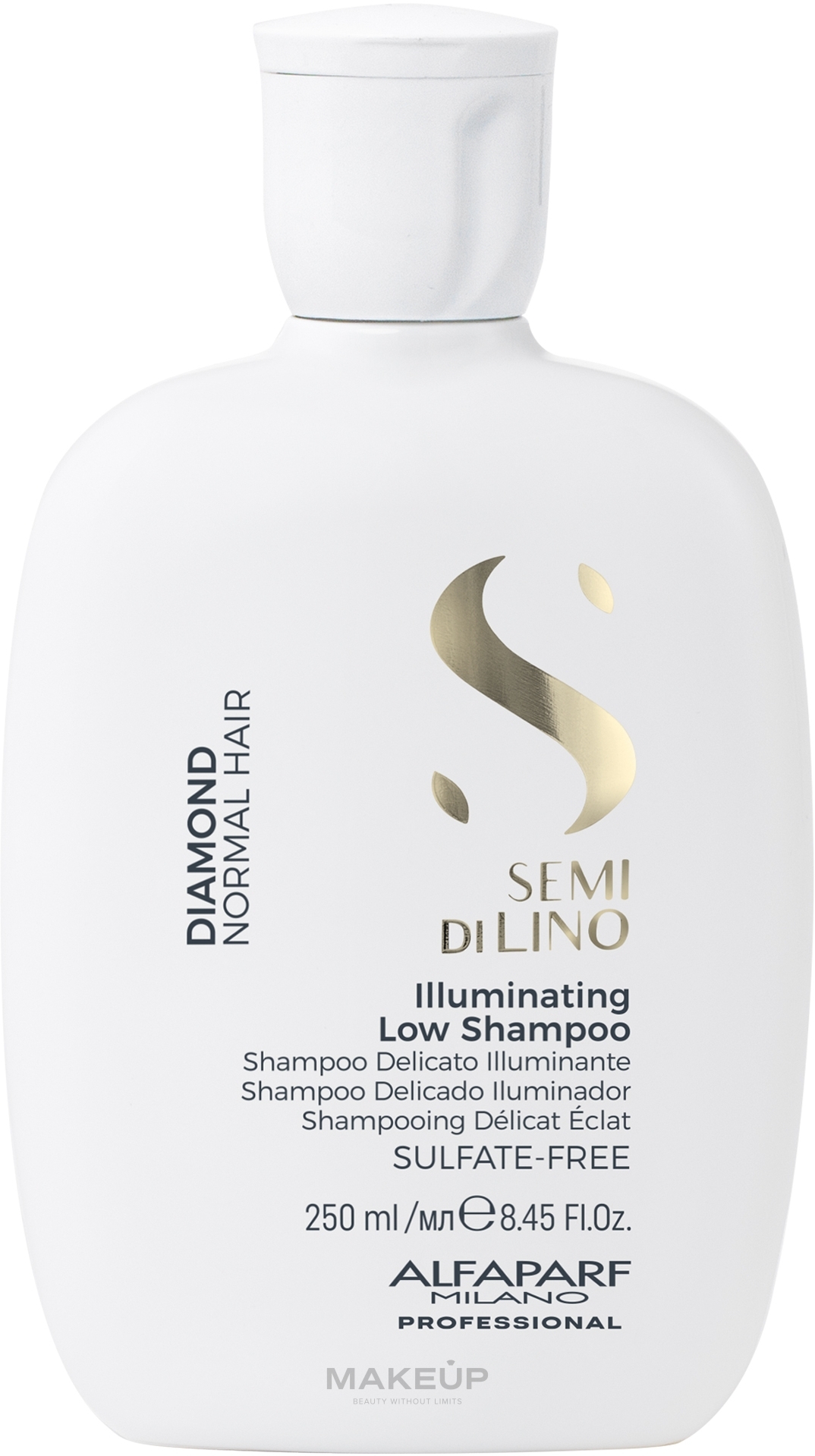 Rozświetlający szampon do włosów - AlfaParf Semi Di Lino Diamond Illuminating Low Shampoo — Zdjęcie 250 ml