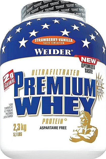Białko - Weider Premium Whey Protein Strawberry Vanilla — Zdjęcie N1