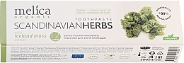 PRZECENA! Pasta do zębów Zioła lecznicze Skandynawii - Melica Organic Toothpaste Scandinavian Herbs With Iceland Moss Extract * — Zdjęcie N1