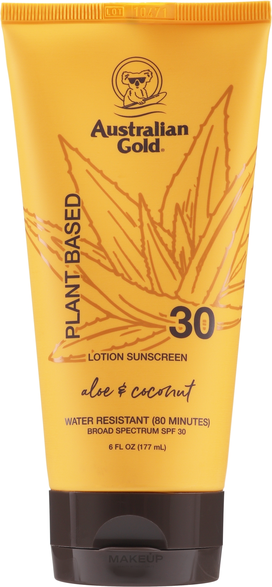 WYPRZEDAŻ Balsam z filtrem przeciwsłonecznym - Australian Gold Plant Based Sunscreen Lotion SPF 30 * — Zdjęcie 177 ml