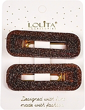 Spinki do włosów z brokatem - Lolita Accessories  — Zdjęcie N1