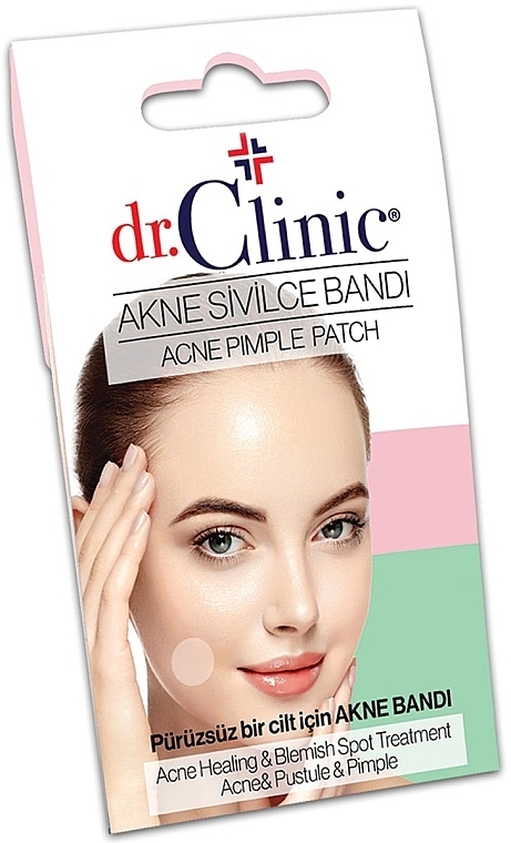 Płatki punktowe do twarzy przeciw trądzikowi - Dr. Clinic Acne Pimple Patch — Zdjęcie N1