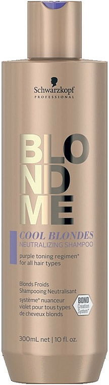 Neutralizujący szampon do włosów blond - Schwarzkopf Professional BlondMe Cool Blondes Neutralizing Shampoo — Zdjęcie N1