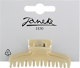 Spinka do włosów krab JG71099 CRN, 7 x 2,6 cm, mleczna - Janeke Hair Clip — Zdjęcie N1
