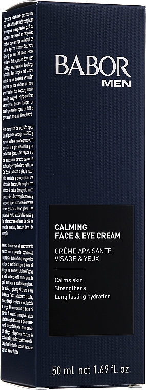 Kojący krem do twarzy i pod oczy dla mężczyzn - Babor Men Calming Face & Eye Cream — Zdjęcie N1