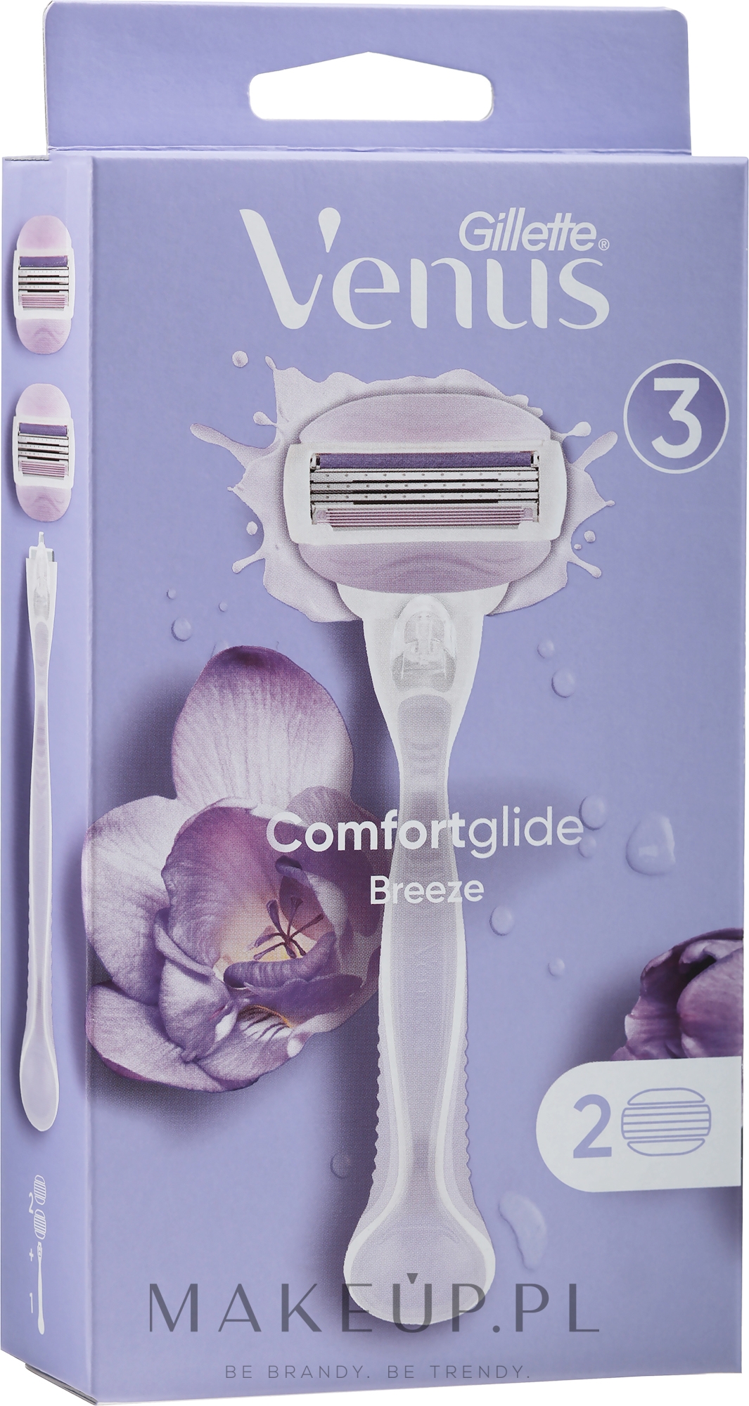 Maszynka do golenia 2 w 1 dla kobiet + 2 wkłady - Gillette Venus Breeze — Zdjęcie 2 szt.