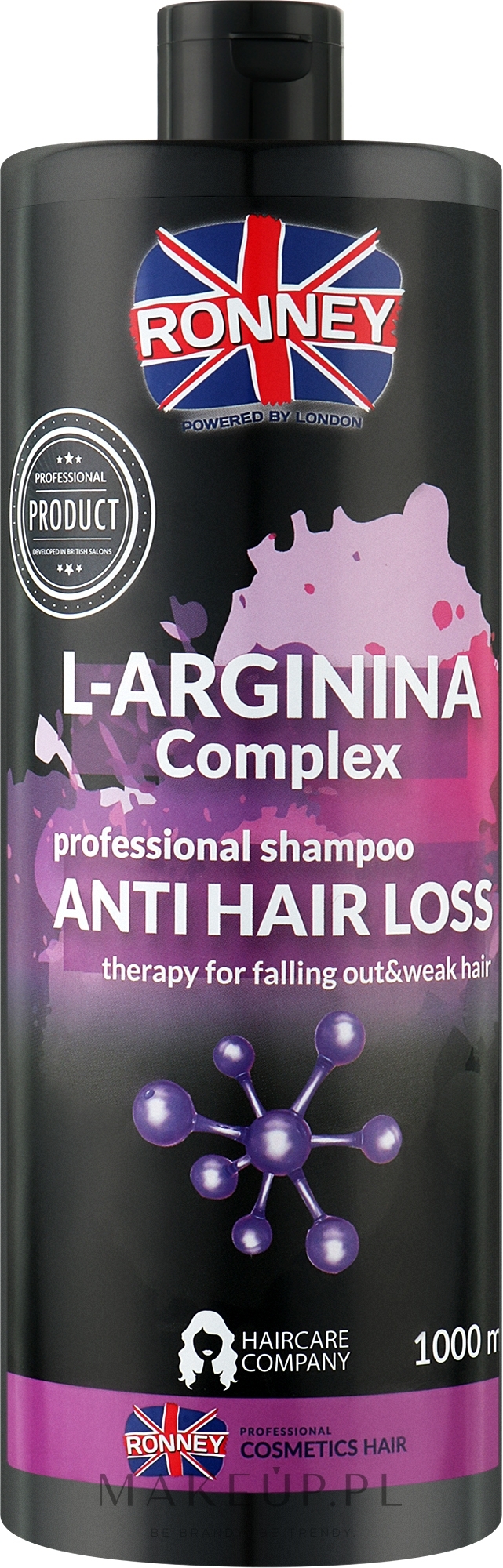 Szampon do włosów osłabionych i nadmiernie wypadających - Ronney Professional L-Arginina Complex Anti Hair Loss Shampoo — Zdjęcie 1000 ml