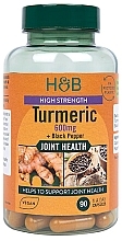 Suplement diety Kurkuma z czarnym pieprzem, 600mg - Holland & Barrett High Strength Turmeric with Black Pepper  — Zdjęcie N1