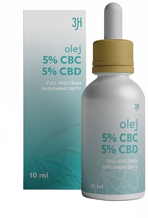 Olej konopny o pełnym spektrum - 3H CBC 5% + CBD 5% Full Spectrum — Zdjęcie N1