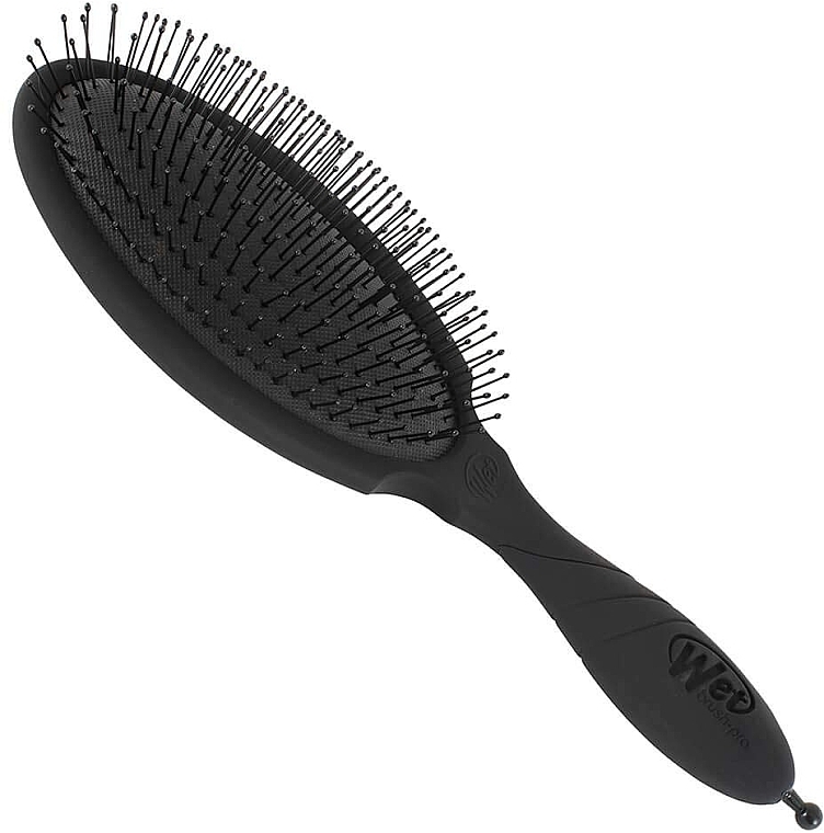 Szczotka do włosów z separatorem pasm, czarna - Wet Brush Backbar Detangler Black — Zdjęcie N2