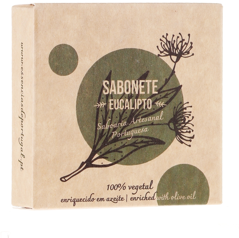 Naturalne mydło w kostce Eukaliptus - Essências de Portugal Senses Eucalyptus Soap With Olive Oil — Zdjęcie N1